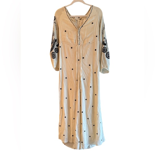 Free People Floral Embroidered Wide-leg Jumpsuit - Picture 3 of 3